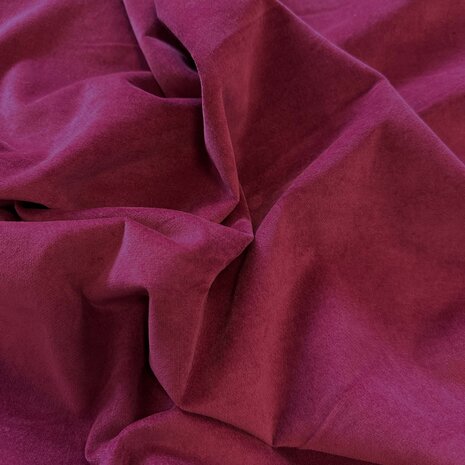 VJ COUPON Baumwollsamt WV02 – Dunkelfuchsia 70 x 140 cm
