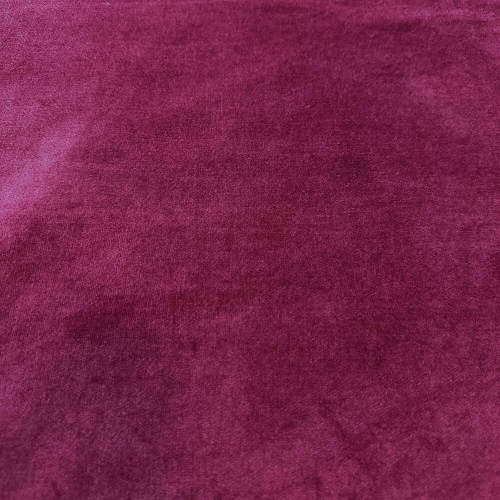 VJ COUPON Baumwollsamt WV02 – Dunkelfuchsia 70 x 140 cm