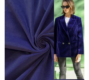 VJ COUPON Baumwollsamt WV09 - Dunkelkobaltblau 85 x 140 cm VJ COUPON Baumwollsamt WV09 - Dunkelkobaltblau 85 x 140 cm