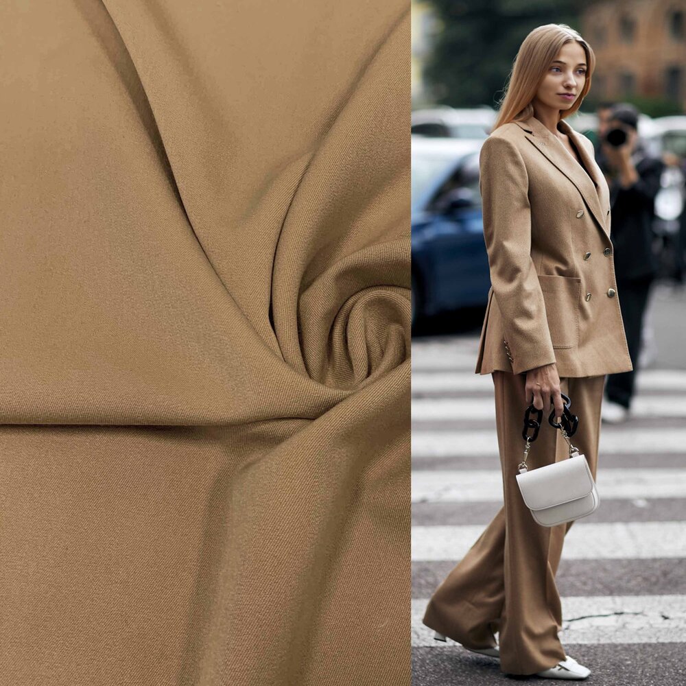 VJ COUPON Gabardine Terlenka Stretch (schwer) WT99 - beige 150X145CM (VRFBD) VJ COUPON Gabardine Terlenka Stretch (schwer) WT99 - beige 150X145CM (VRFBD)