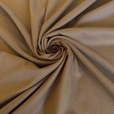 VJ-COUPON Bambus-Gabardine Stretch BC37 – Bronze-Melange 150 x 150 cm