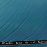 VJ COUPON Gabardine extensible en bambou BC42 - Pétrole 150 x 150 cm