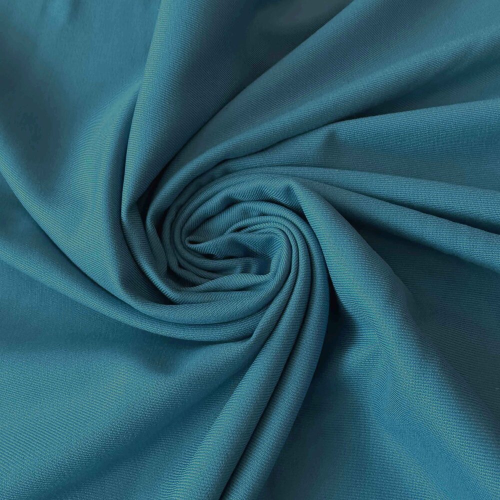 VJ COUPON Gabardine extensible en bambou BC42 - Pétrole 150 x 150 cm