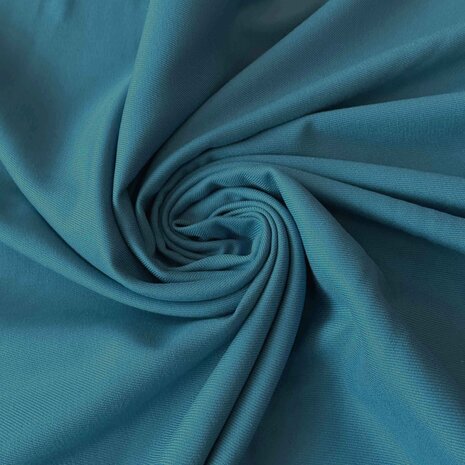 VJ COUPON Gabardine extensible en bambou BC42 - Pétrole 150 x 150 cm