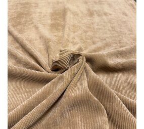 VJ COUPON - Velours côtelé extensible - CS03 - Beige 70 x 140 cm