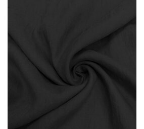VJ COUPON - Linen Super Fine LV06 - black 150X140CM