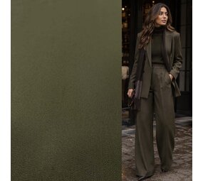 Gabardine Terlenka Stretch (heavy) WT101 - moss green Gabardine Terlenka Stretch (heavy) WT101 - moss green