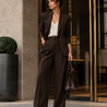 Gabardine Terlenka Stretch (lourd) WT89 - marron foncé Gabardine Terlenka Stretch (lourd) WT89 - marron foncé