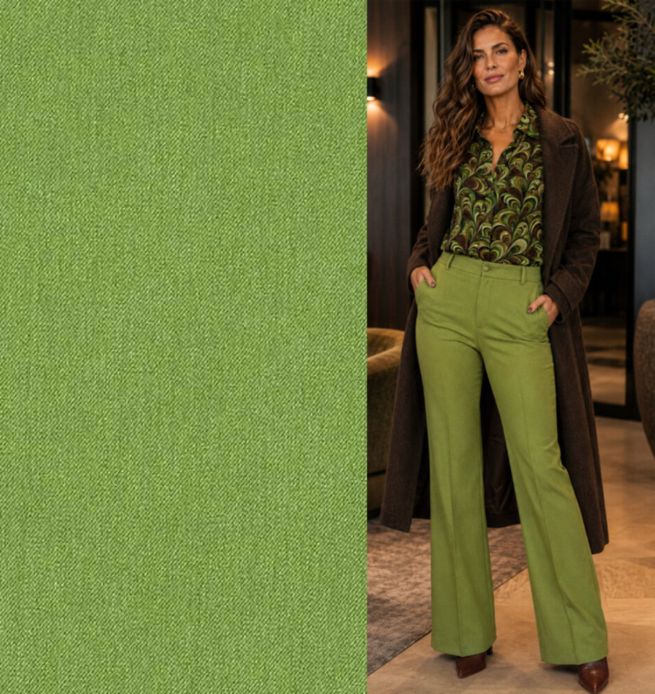 Gabardine Terlenka Stretch (lourd) WT90 - vert