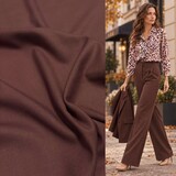 Gabardine extensible en bambou BC48 - rouge prune