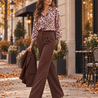 Gabardine extensible en bambou BC48 - rouge prune Gabardine extensible en bambou BC48 - rouge prune