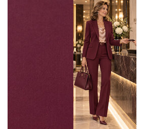 Gabardine Terlenka Stretch (schwer) WT103 - bordeaux Gabardine Terlenka Stretch (schwer) WT103 - bordeaux
