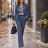 Gabardine Terlenka Stretch (schwer) WT105 - Jeansblau meliert Gabardine Terlenka Stretch (schwer) WT105 - Jeansblau meliert