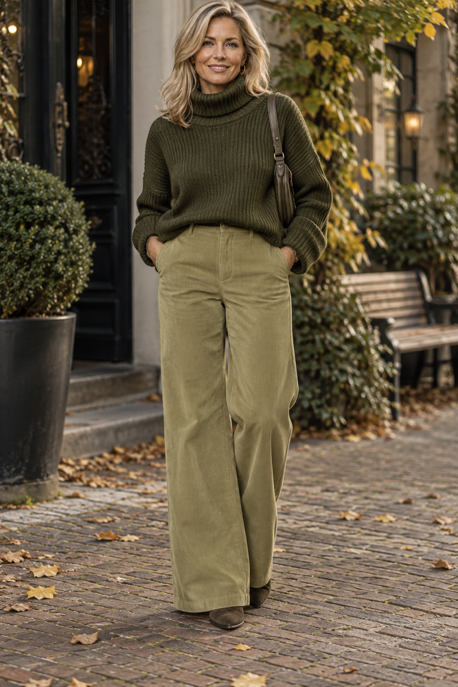 Baumwollcord 5696 - oliv Baumwollcord 5696 - oliv