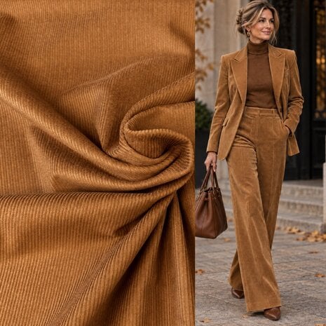 Katoen Corduroy 5701 - camel Katoen Corduroy 5701 - camel