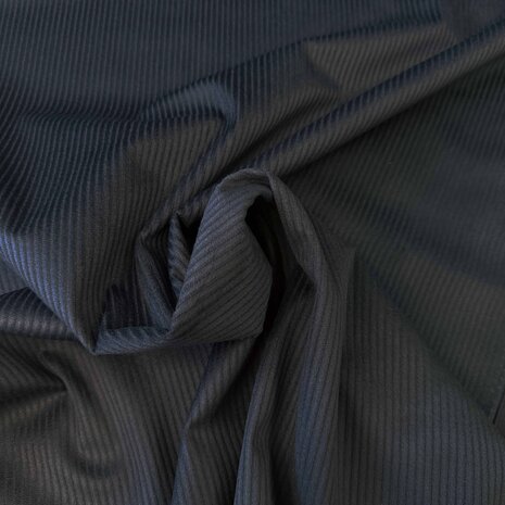 Velours côtelé extensible - 5704 - bleu nuit Velours côtelé extensible - 5704 - bleu nuit