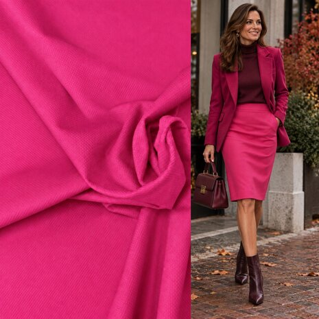 Velvet Stretch 5697 - fuchsia Velvet Stretch 5697 - fuchsia