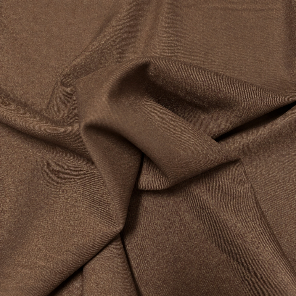 Bamboe Gabardine Stretch BC45 - Hazelnoot bruin Bamboe Gabardine Stretch BC45 - Hazelnoot bruin
