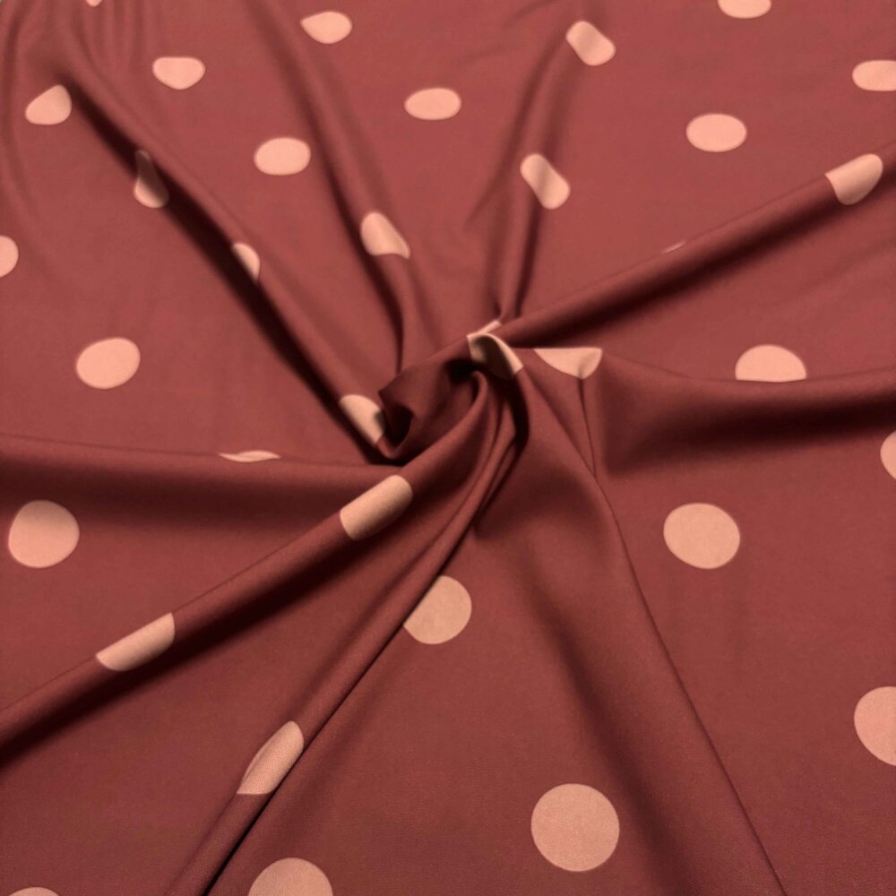Twill Stretch 5713 - bordeaux/altrosa