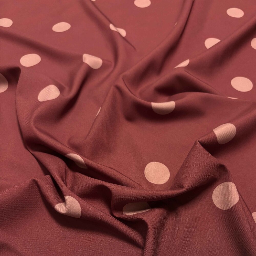 Twill Stretch 5713 - bordeaux/old rose Twill Stretch 5713 - bordeaux/old rose