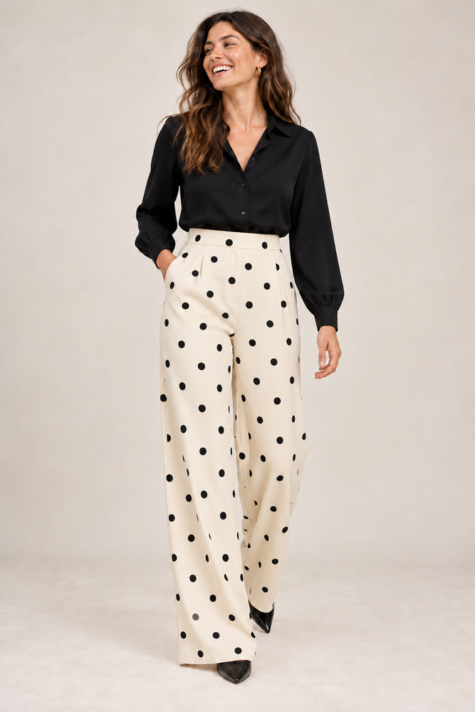 Twill Stretch 5715 - blanc cassé/noir Twill Stretch 5715 - blanc cassé/noir