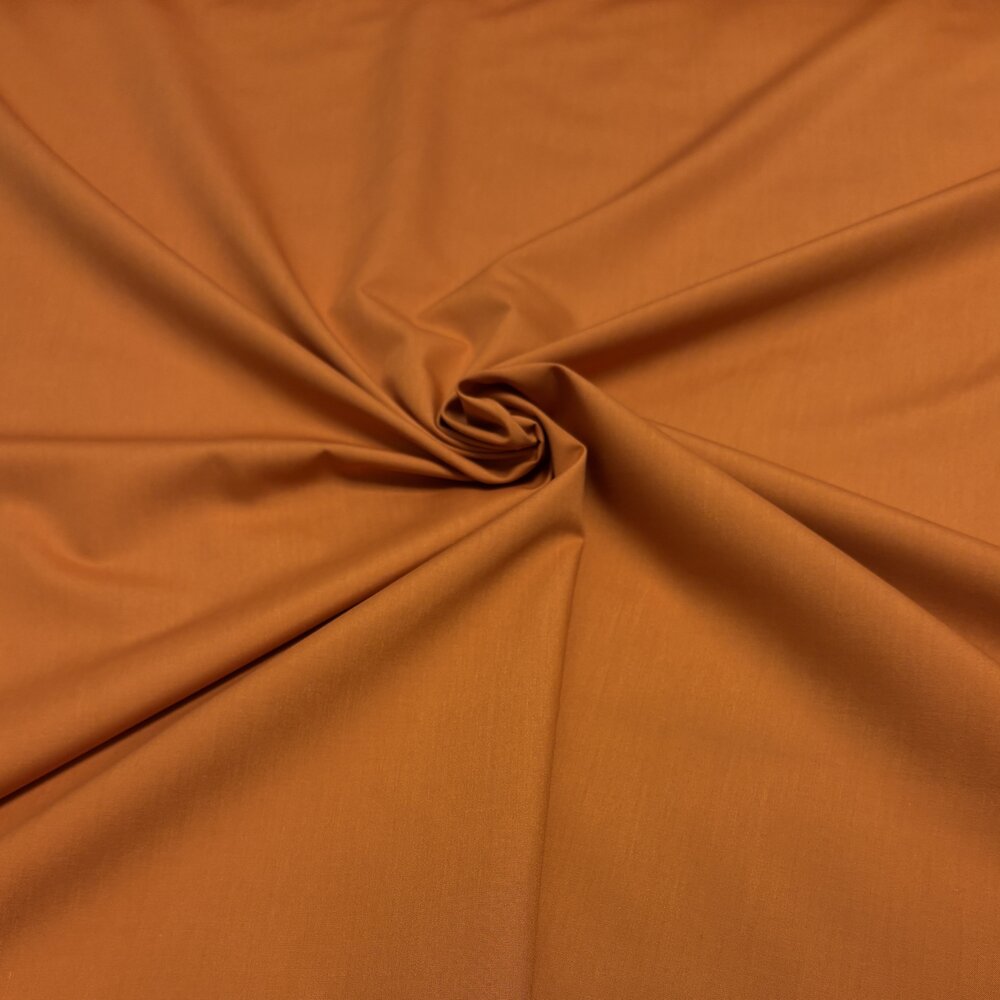 Popeline de coton 5717 - orange brûlé Popeline de coton 5717 - orange brûlé