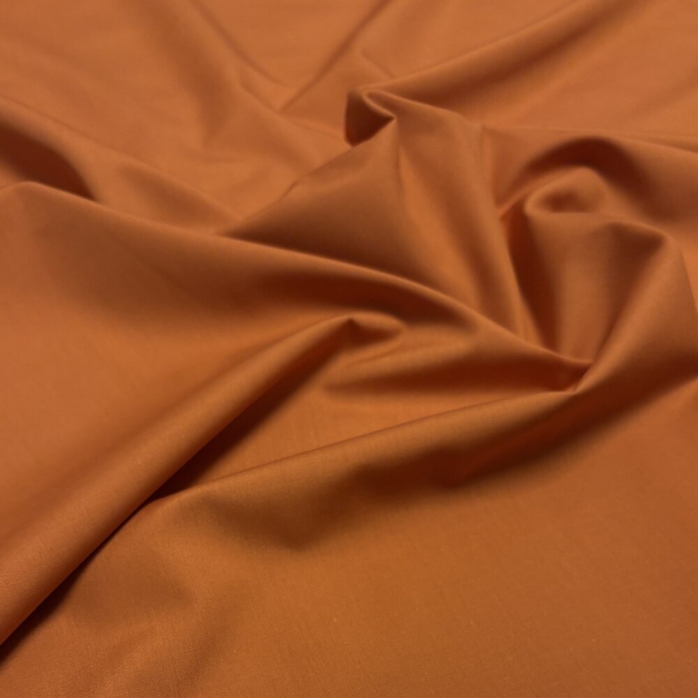 Popeline de coton 5717 - orange brûlé Popeline de coton 5717 - orange brûlé