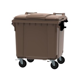 VepaBins Afvalcontainer / Rolcontainer, 1100ltr (Bruin)