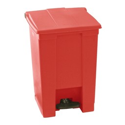 Rubbermaid Rubbermaid - Step-On Classic HACCP Afvalbak, 68L (Rood)