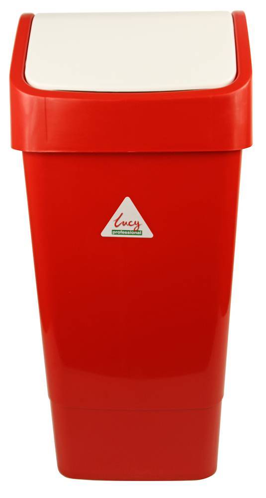 SYR - Afvalbak LUCY, 50L (Rood) - Cleanioshop