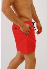 Arpione White Tip Mid-length Swim Short - Pure Red