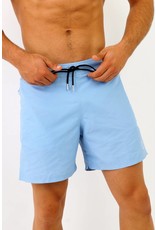 Arpione White Tip Mid-length Swim Short - Light Sky Blue