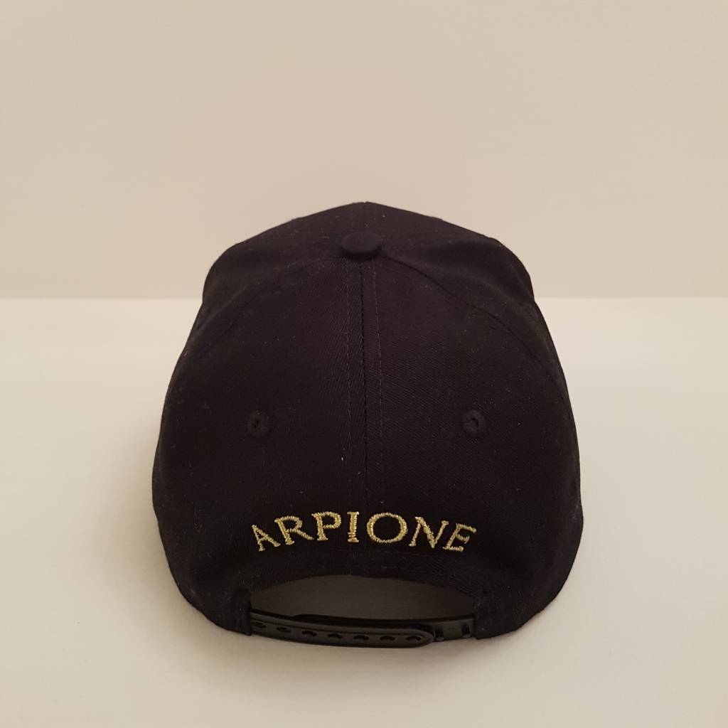 Arpione 100% Cotton Black Arpione Cap