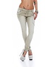 MOZZAAR BEIGE HAREM JEANS