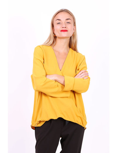 Esperance OKERGELE OVERSLAG BLOUSE