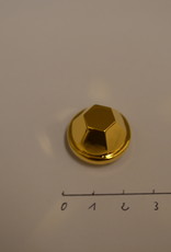 VR14 Sierknop met vijsjes zeshoekig konisch 22mm goud