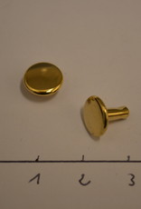 Rivet 9.2mm stam 8mm doublehead goud