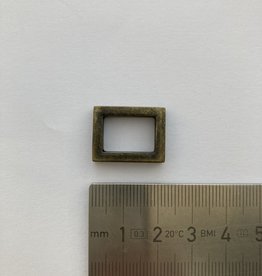 R19 Ring rechthoekig 10mm brons