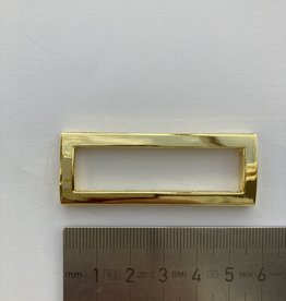 R125 Ring rechthoekig 50mm goud