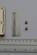 Draagriembevestiging zilver 15mm