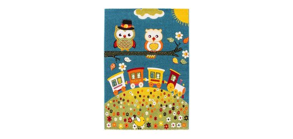 Amigo Uil Kindervloerkleed 120x170 Blauw Lalee Amigo Uil Kindervloerkleed 120x170 Blauw