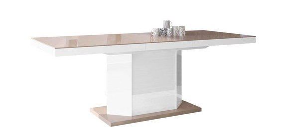 Amigo Eettafel Hoogglans Cappuccino Hubertus Meble Amigo Eettafel Hoogglans Cappuccino