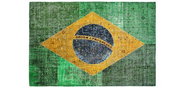 Flags Vloerkleed 160x230 Brazilië Obsession Flags Vloerkleed 160x230 Brazilië