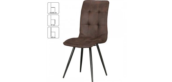 Falko Eetkamerstoel 4 stuks Bruin Sky Style Falko Eetkamerstoel 4 stuks Bruin
