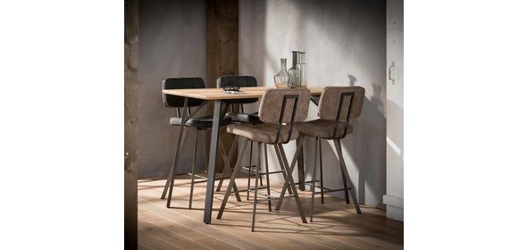 Ebro Barstoel 4 stuks Bruin Davidi Design Ebro Barstoel 4 stuks Bruin
