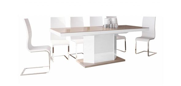 Amigo Eettafel Hoogglans Cappuccino Hubertus Meble Amigo Eettafel Hoogglans Cappuccino