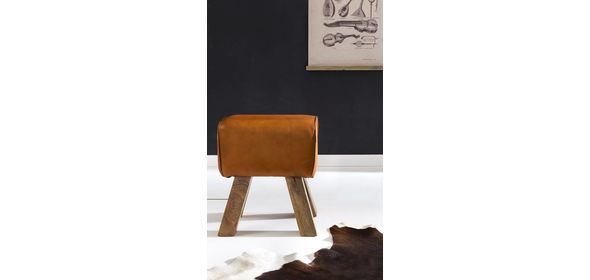 Noida Kruk Leer Bruin Sky Style Noida Kruk Leer Bruin