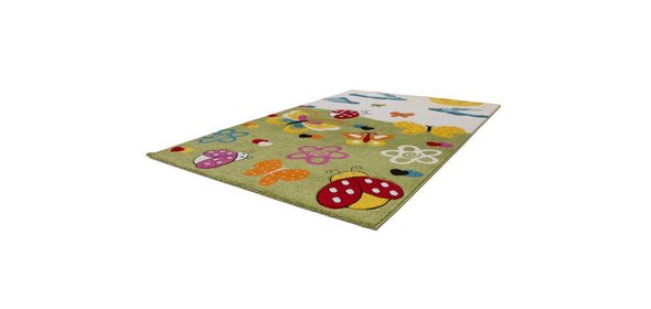 Amigo Vlinder Kindervloerkleed 160x230 Groen Lalee Amigo Vlinder Kindervloerkleed 160x230 Groen