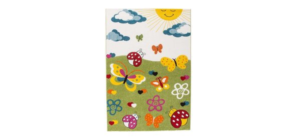Amigo Vlinder Kindervloerkleed 160x230 Groen Lalee Amigo Vlinder Kindervloerkleed 160x230 Groen