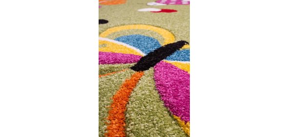 Amigo Vlinder Kindervloerkleed 160x230 Groen Lalee Amigo Vlinder Kindervloerkleed 160x230 Groen
